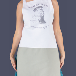 DONNA MAYTRICKS - aprons (grey illustration)