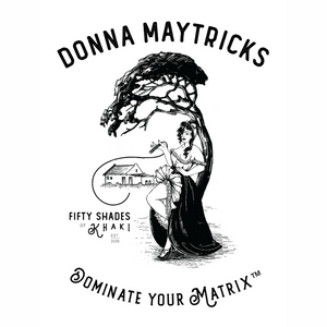 DONNA MAYTRICKS - aprons (grey illustration)