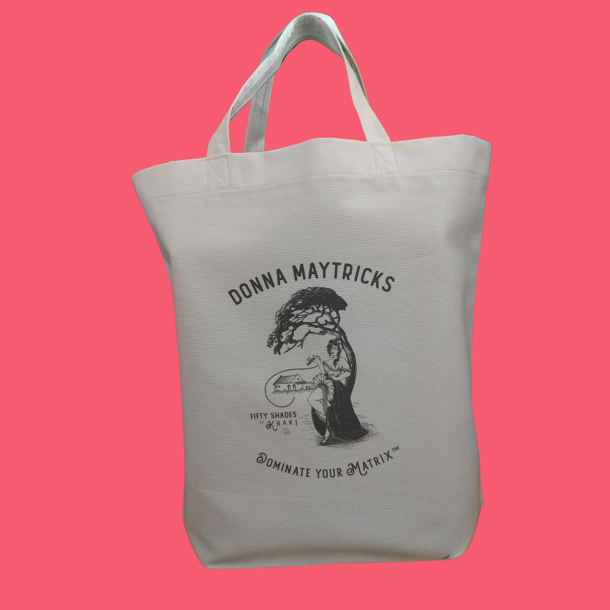 'DOMINATE YOUR MATRIX'- Strong Expanding Shopper Bag