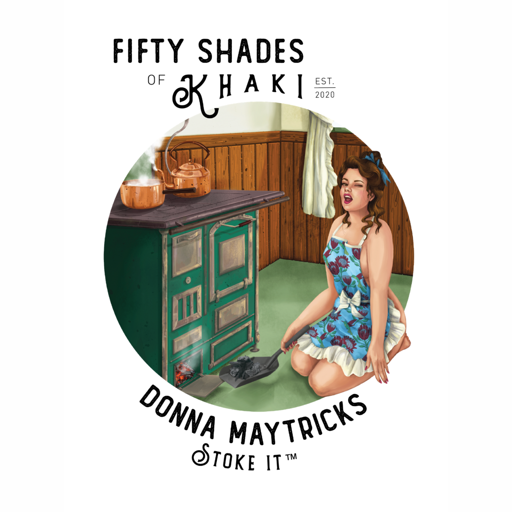 'STOKE IT' - aprons Donna Maytricks